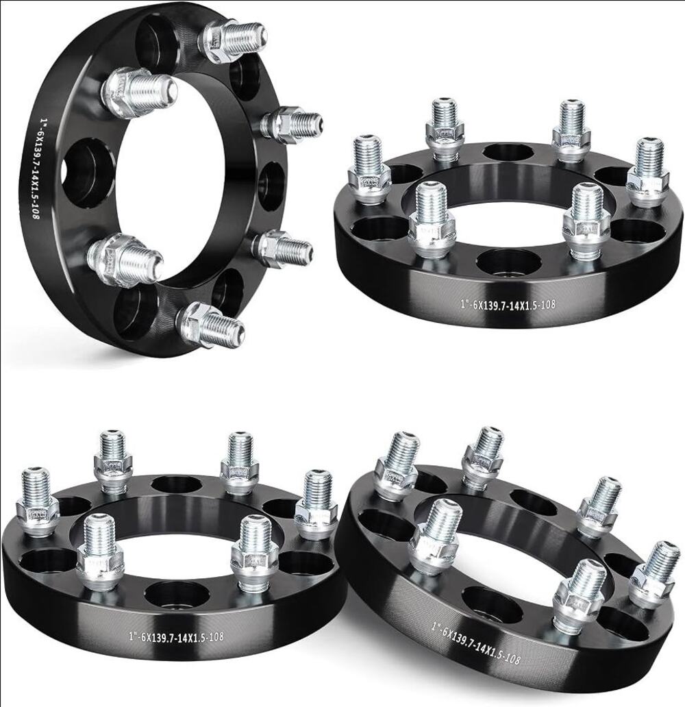 EVIL ENERGY 1" 6x5.5 Wheel Spacers 4pc 108mm Bore M14x1.5 for Silverado 1500